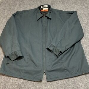 Vintage Mechanic Detroit Insulated Jacket Size 3XL Navy Blue Workwear Red Kap